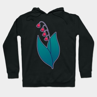 Red lily of the valley Hoodie